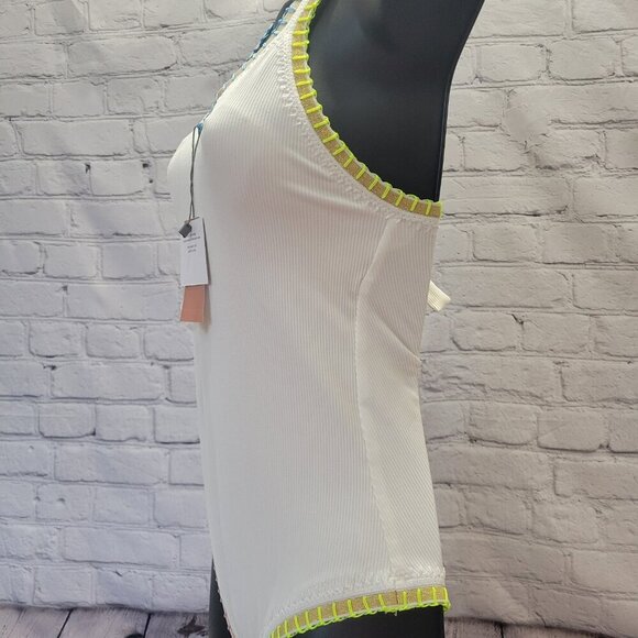 Ferrarini x PQ PQ Crochet-Trim One-Piece Swimsuit- White - Picture 6 of 9